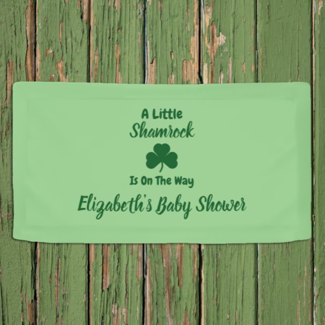 Lona Little Shamrock St Patrick's Day Baby Shower (Subido por el creador)