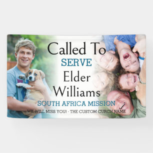 Lona Llaman A Despedida Misionera Para Servir 2 Cartel 