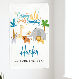 Lona Llamando a Todos los Animales de la Fiesta Cumplea