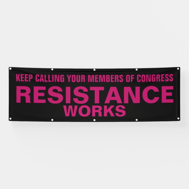 Lona Llamar a los trabajos de resistencia del Congreso  (Horizontal)