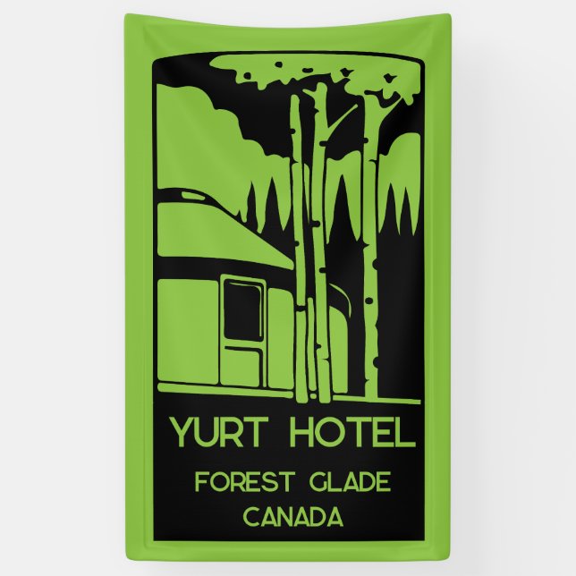 Lona Llavero de Vivir y Vacaciones en una Yurt (Vertical)