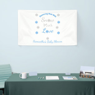 Lona Lluvia de Amor Baby Shower en la Nieve