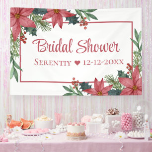 Lona Lluvia de Flores Rojas de Nochebuena para Bridal S