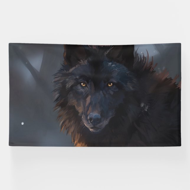 Lona Lobo negro (Horizontal)