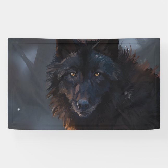 Lona Lobo negro (Horizontal)