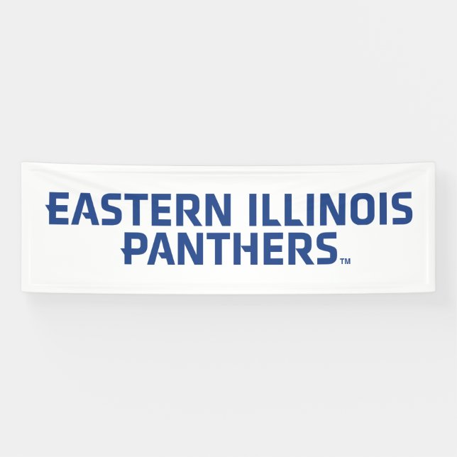 Lona Logo de Eastern Illinois Panthers (Horizontal)