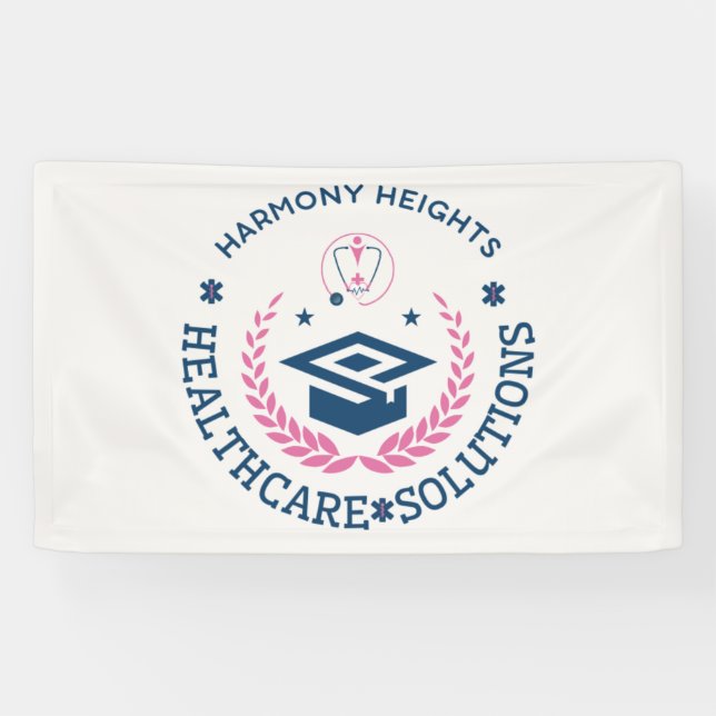 Lona Logo de Harmony Heights Healthcare Solutions Compa (Horizontal)
