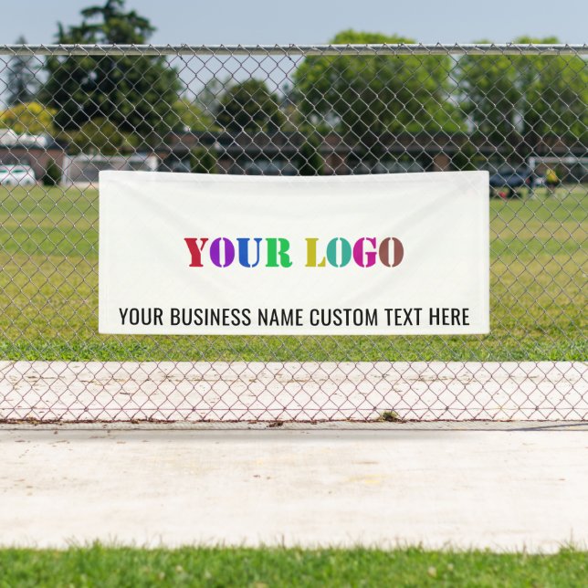 Lona Logo de la empresa personalizado y banner promocio (In situ)