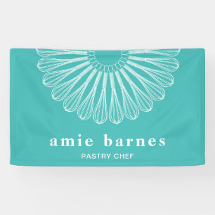 Lona Logo del pastelero Chef Whisk Catery Bakery Busine