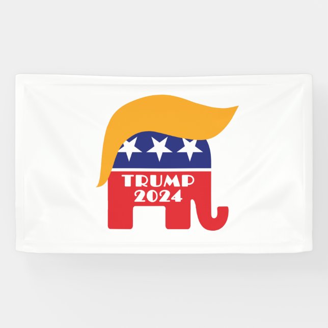 Lona Logo del presidente Trump 2024 (Horizontal)