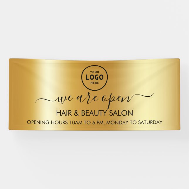 Lona Logo Empresarial Moderno Profesional Bandera de 6' (Horizontal)