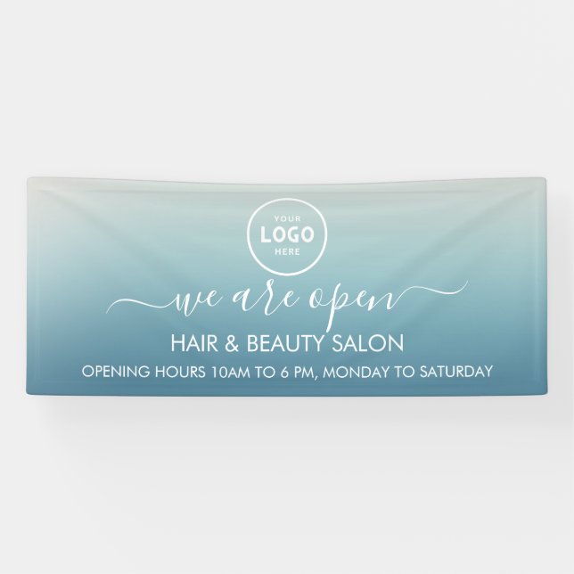 Lona Logo Empresarial Moderno Profesional Bandera de 6' (Horizontal)