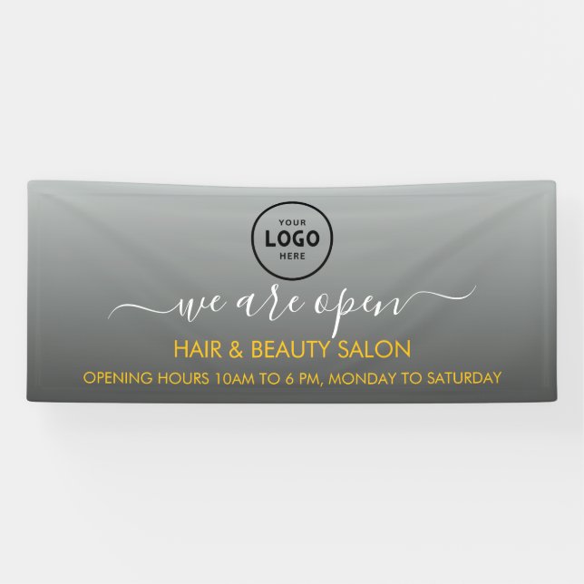 Lona Logo Empresarial Moderno Profesional Banner de 6' (Horizontal)