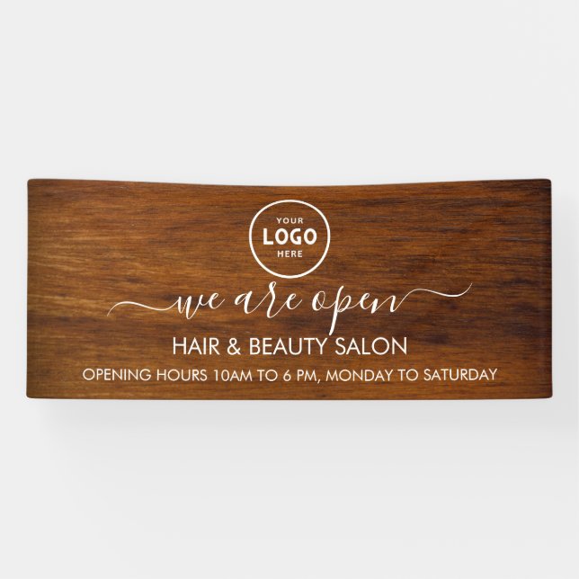 Lona Logo Empresarial Moderno Profesional Banner de 6' (Horizontal)