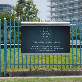 Lona Logotipo comercial con banner profesional de 5'