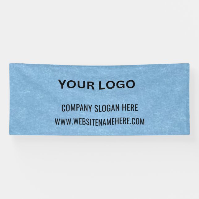 Lona Logotipo comercial de personalizado | Nombre comer (Horizontal)