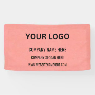 Lona Logotipo comercial de personalizado   Nombre comer