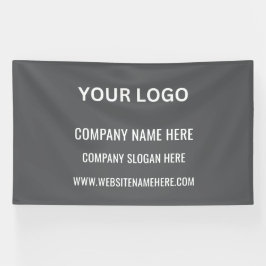 Lona Logotipo comercial de personalizado | Nombre comer