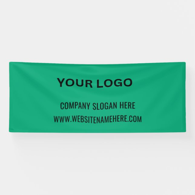 Lona Logotipo comercial de personalizado | Nombre comer (Horizontal)