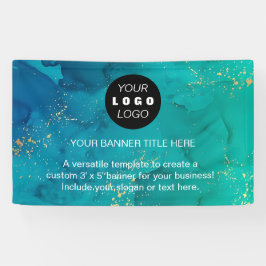 Lona Logotipo comercial | Profesional azul marino