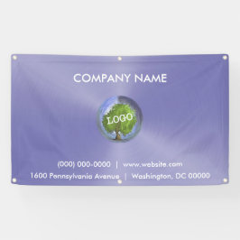 Lona Logotipo comercial Purple Outdoor