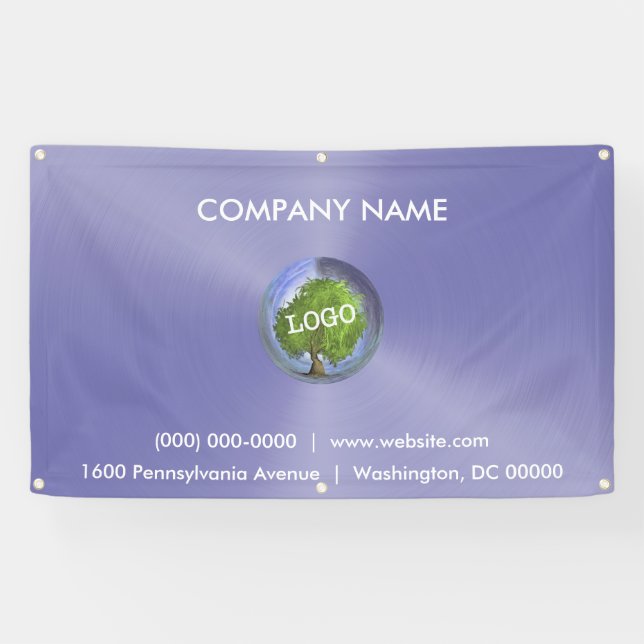 Lona Logotipo comercial Purple Outdoor (Horizontal)