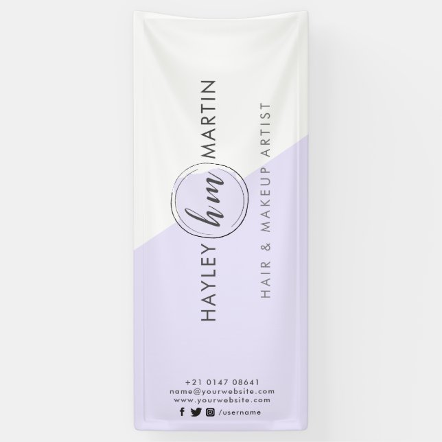 Lona Logotipo De Artista De Maquinaria Independiente O  (Vertical)