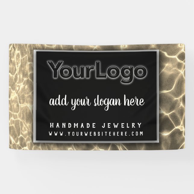 Lona Logotipo de negocio de Boss Modern Professional Co (Horizontal)