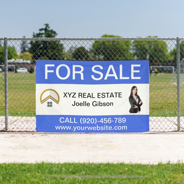 Lona Logotipo de negocio inmobiliario de personalizado  (in situ)