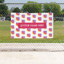 logotipo de negocios personalizado fondo de instag