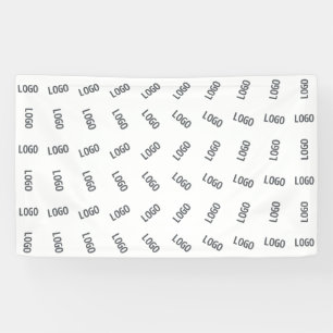 Lona Logotipo de su empresa   Diseño de patrón de logot