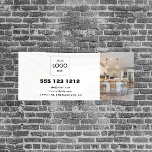 Lona Logotipo Empresarial Fotografía Moderna Minimalist