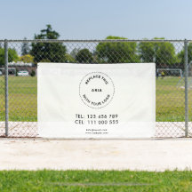Logotipo Empresarial Personalizado Banner Blanco S