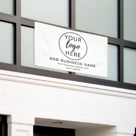 Lona Logotipo Empresarial Personalizado Moderno