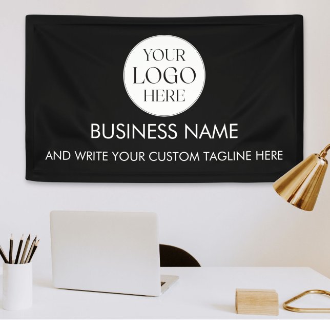 Lona Logotipo Empresarial Personalizado Moderno Profesi (Subido por el creador)