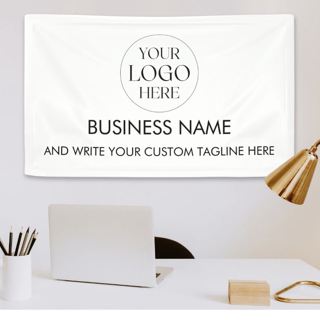 Lona Logotipo Empresarial Personalizado Moderno Profesi (Subido por el creador)