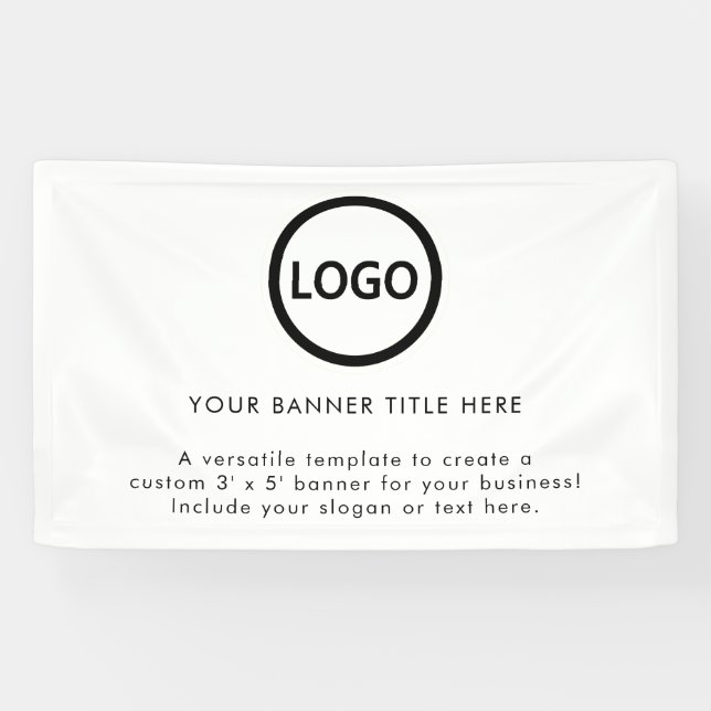 Lona Logotipo empresarial profesional elegante y modern (Horizontal)