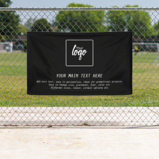Lona Logotipo personalizado único y personalizado para