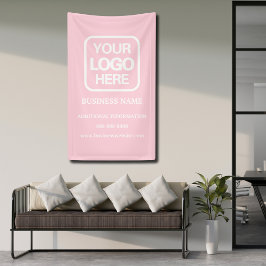 Lona Logotipo profesional moderno de negocios rosa