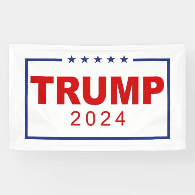 Lona Logotipo Rectangle clásico de Trump 2024 (Horizontal)