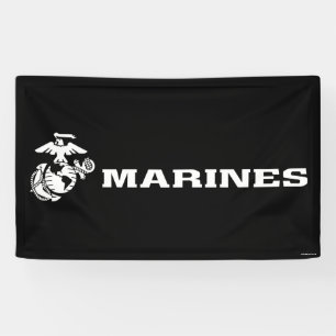 Lona Logotipo USMC - Blanco