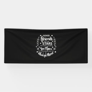 Lona Los buenos amigos son como las estrellas