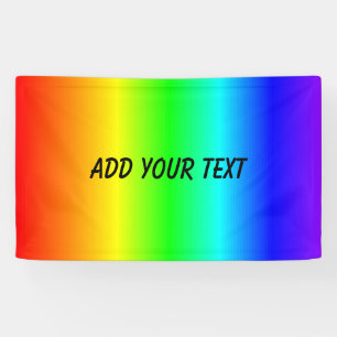 Lona Los colores del arco iris añaden nombre o el text