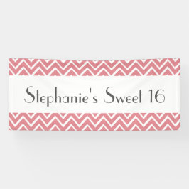 Lona Los dulces 16 Chevrons de cumpleaños eligen tu col