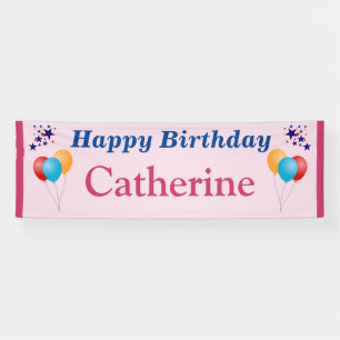 Lona Los globos conocidos de los chicas del feliz