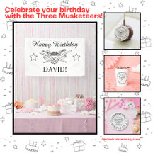 Los tres mosqueteros feliz Fiesta de cumpleaños