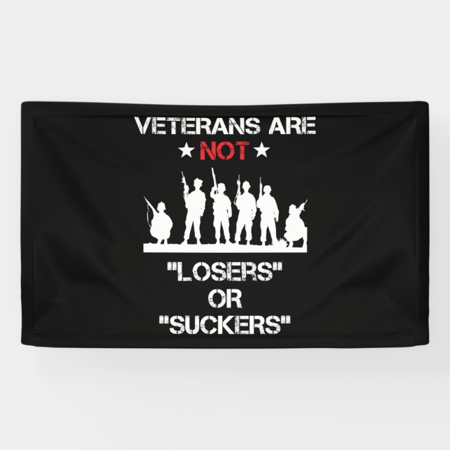 Lona Los Veteranos No Son Perdedores Ni Suckeros (Horizontal)