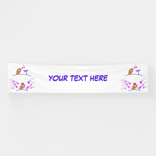 Lona LOVE ECHO - Aves cómicas Tweetlercools 3 (Horizontal)