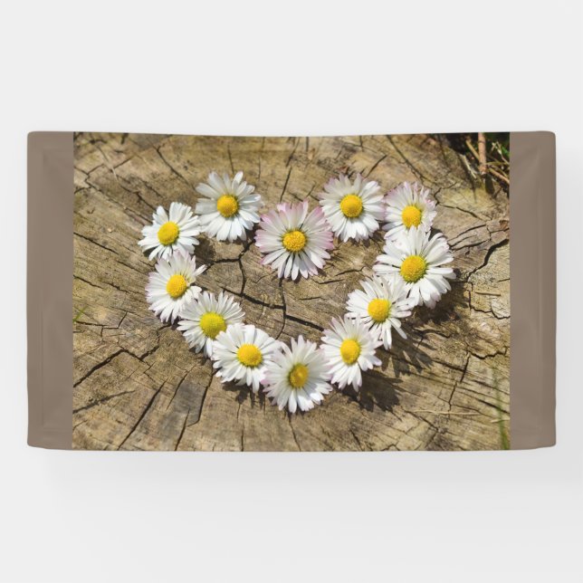 Lona Love Heart Daisies (Horizontal)