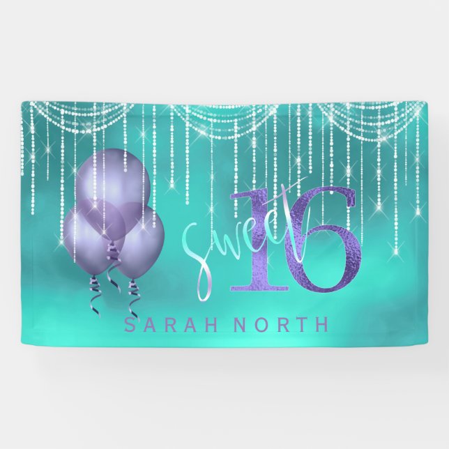 Lona Luces de cuerdas y globos dulces 16 TealPurple ID4 (Horizontal)